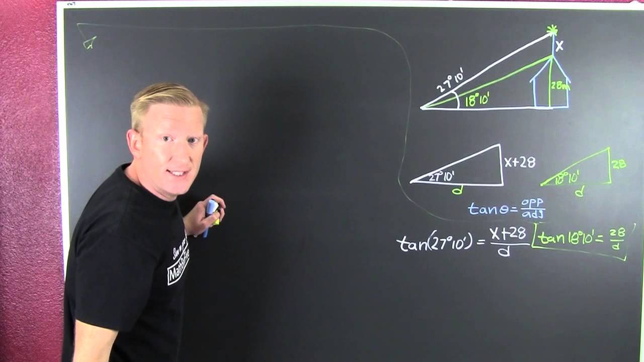Applications of Right Triangle Trig; Difficult Problems