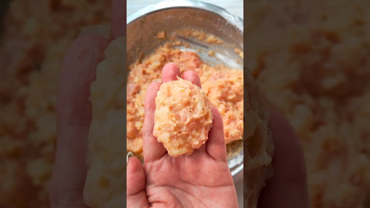 Simple Snack Ideas #4: Potato Chicken Nuggets #shorts #potatorecipe #chickennuggets #snackideas