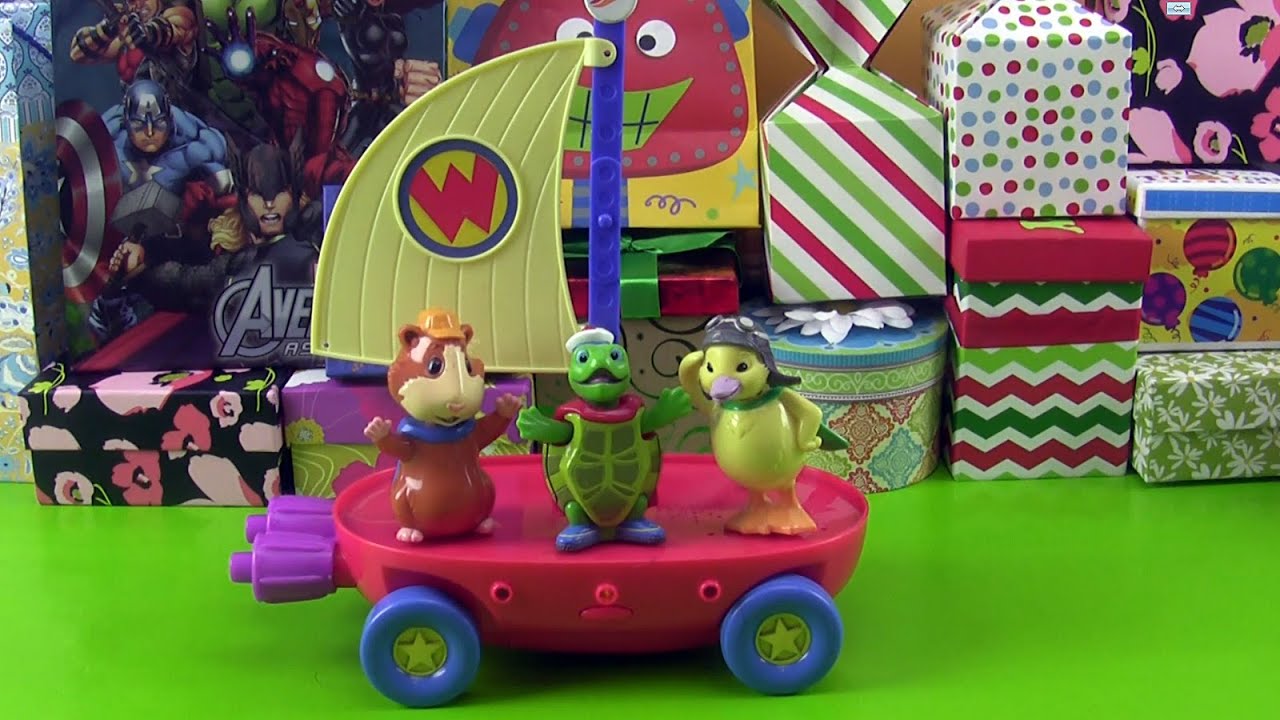 Wonder Pets Riding a Flyboat with Linny, Ming-Ming and Turtle Tuck
