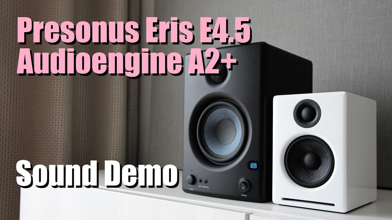 Audioengine A2+ против Presonus Eris E4.5 || Демонстрация звука с тестом басов