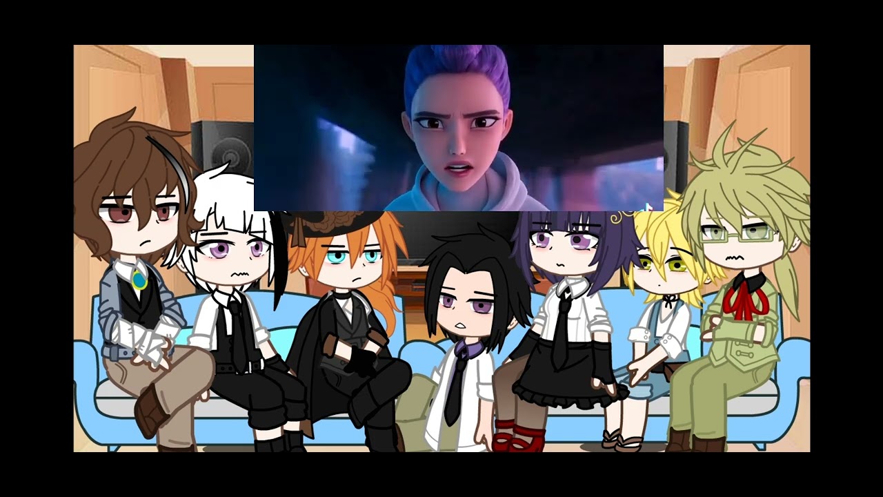 Bsd react to The trio as Huntrix||kpdhxBsd|| Part 2||Character as is in the description 😋💙|| ships?