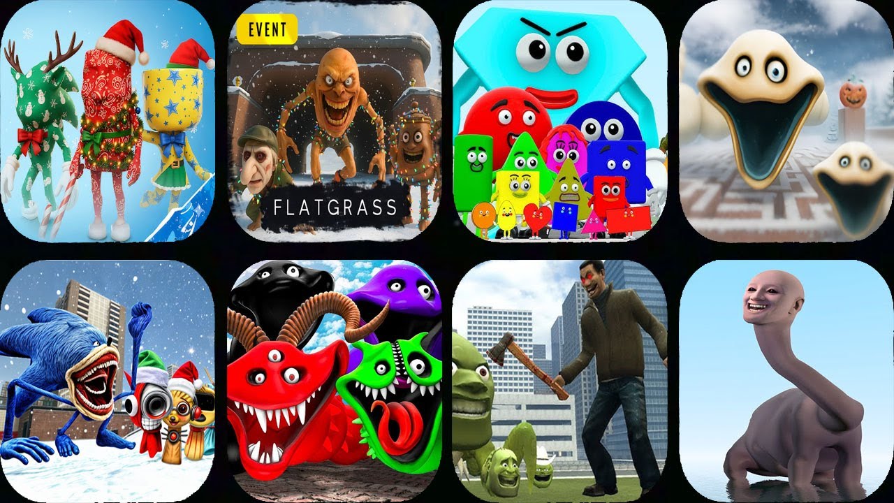Nextbots In Playground Mod NEW ENEMY HUNGRY WORM,SHAPES,LIN GANG MELON in Sandbox In Space