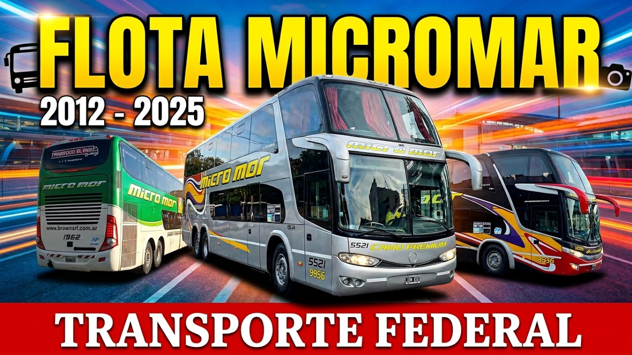🌊🚌😢⚫🔴🔵MICROMAR (COCHES USADOS DE 2012 A 2025) #micromar #transportefederal #omnibus