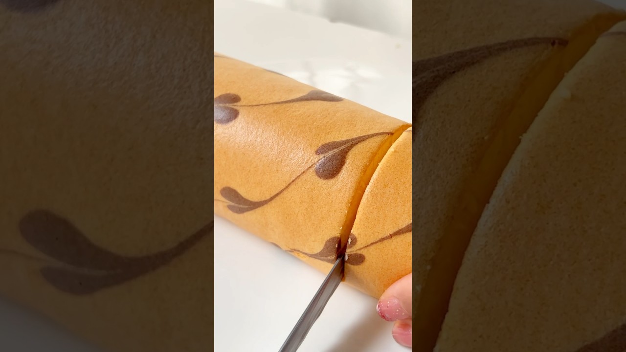 Flower Roll Cake #rollcake #swissroll #swissrollcake #swisscakeroll