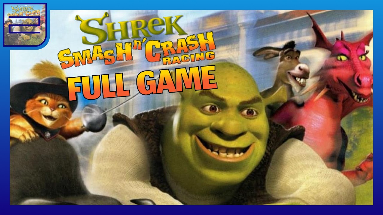 Dreamworks Shrek Smash n' Crash Racing [PS2] Full Game Walktrough | Longplay | No Commentary