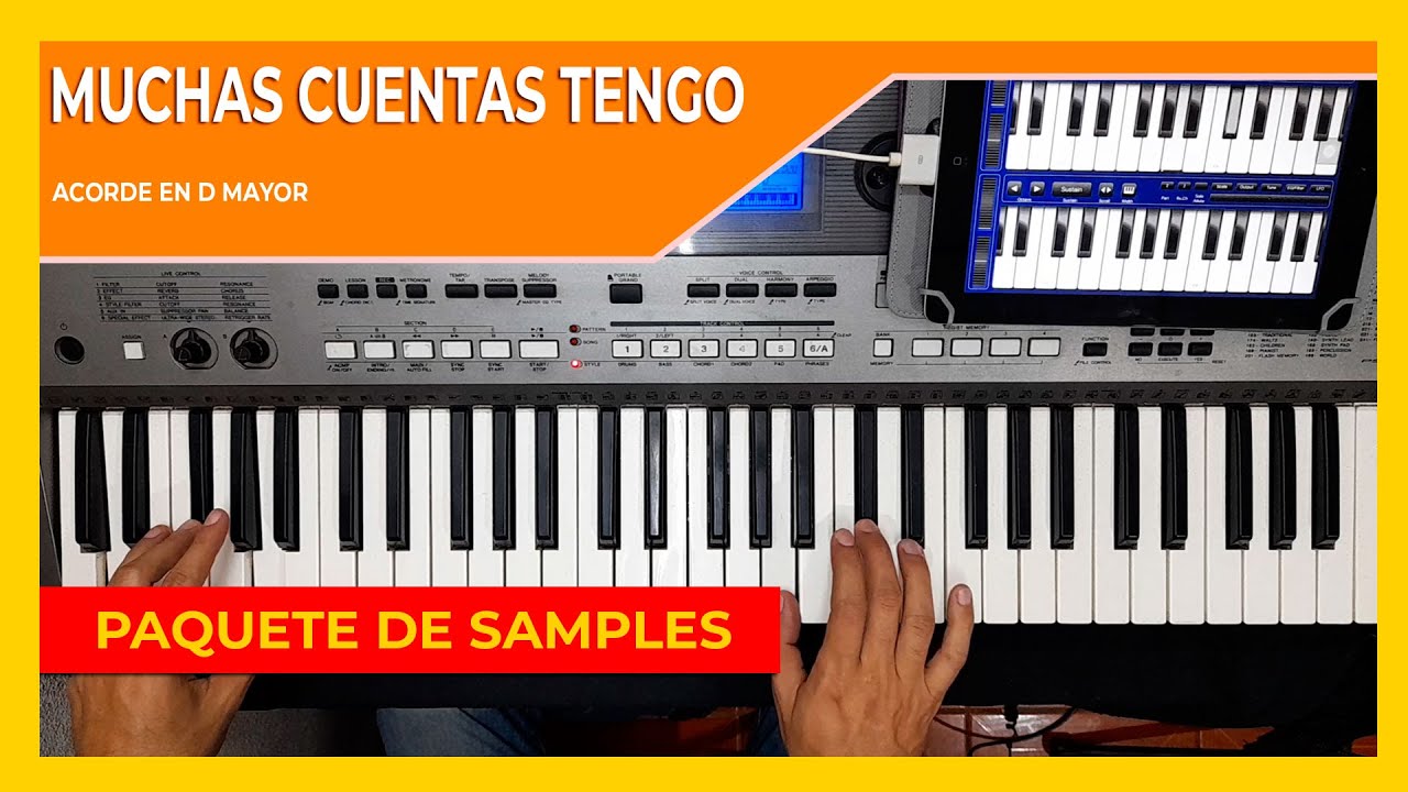 COMO TOCAR EN PIANO MUCHAS CUENTAS TENGO CON MI SEÑOR | paquete de samples