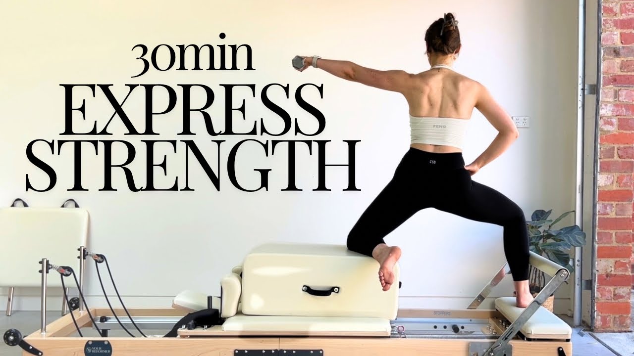 (I apologise in advance) 30min EXPRESS | Full Body Strength Reformer Pilates Class 🤍
