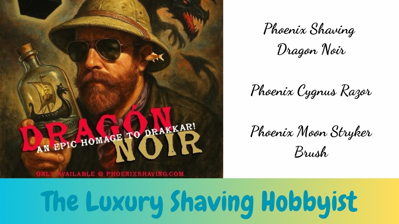 Phoenix Shaving Dragon Noir - Phoenix Cygnus Razor - Phoenix Moon Stryker Brush