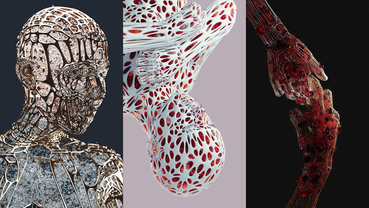 Body Decimation & Wireframe Series - Free Blender Projects - BBTS 05