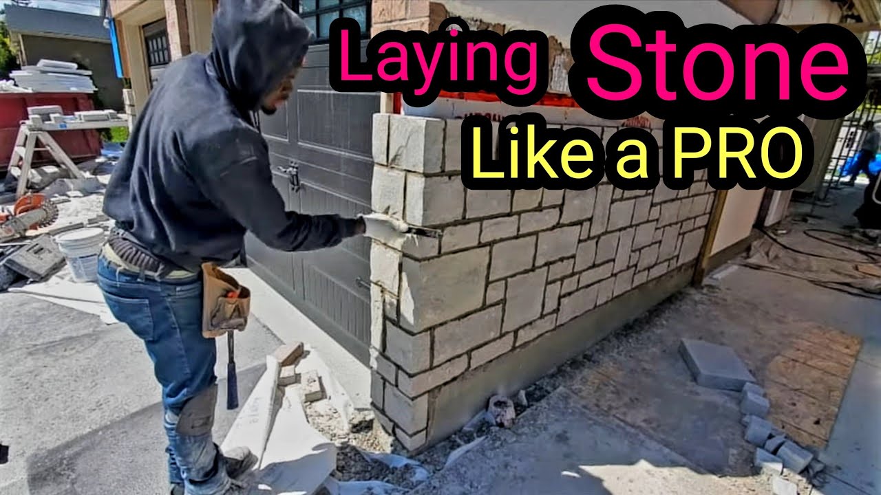 How To Install  Manmade Stone DIY