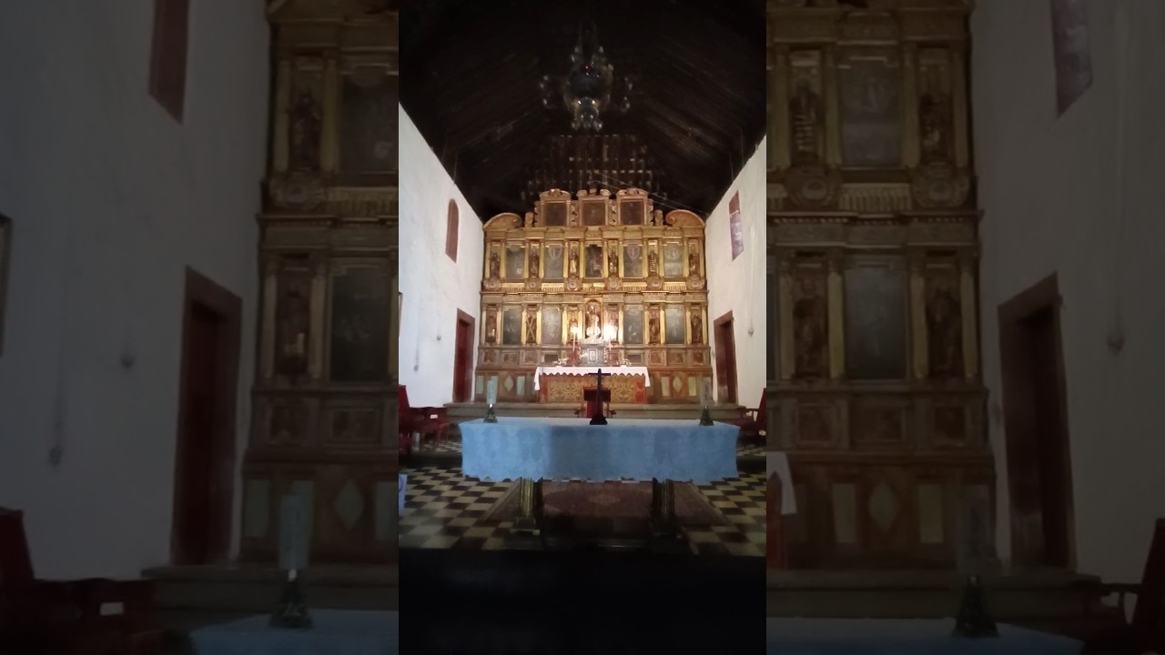 Retablo Mayor de la iglesia de la Candelaria de Tijarafe en la isla de La Palma