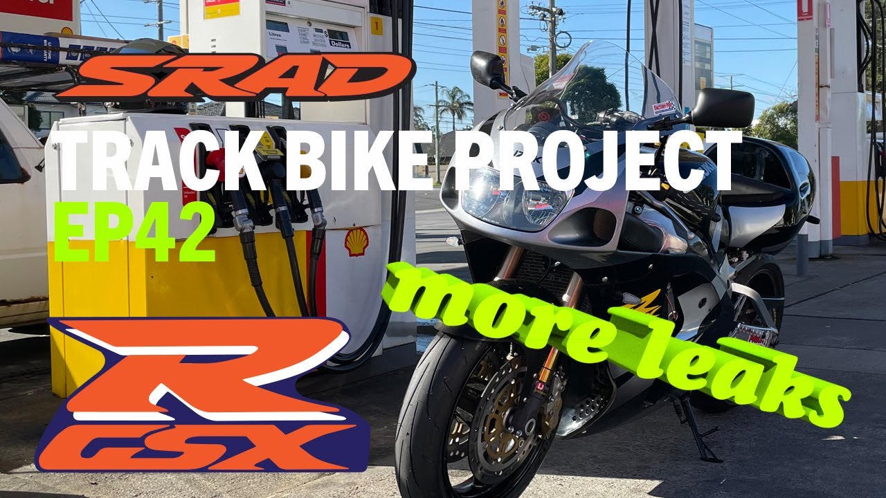 1996 #GSXR 750 #SRAD Track Bike EP: 42 - Fixing more leaks & short a ride? #retrosuperbike