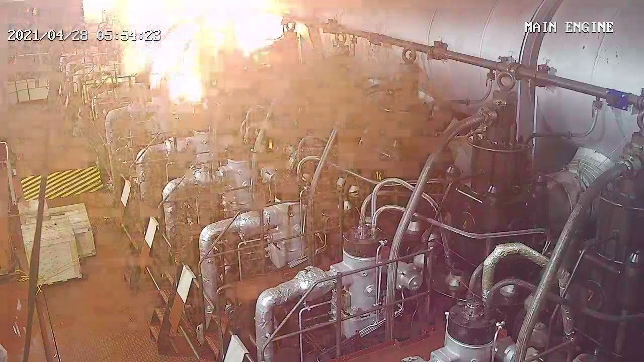 Engine Fire Aboard Containership 