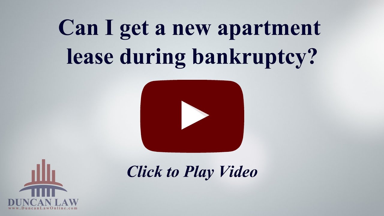 Can I Get A New Apartment Lease During Bankruptcy?