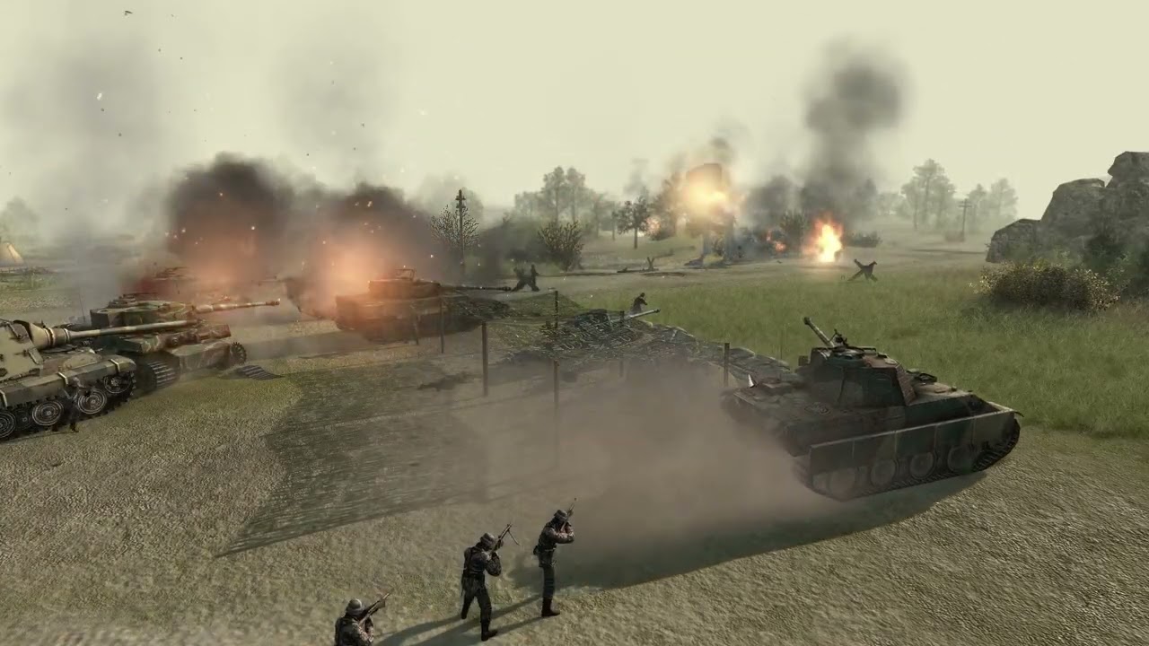 Men Of War Assault Squad 2: German Reich tries to hold fortified trench line in ENDLESS WAVE WARFARE