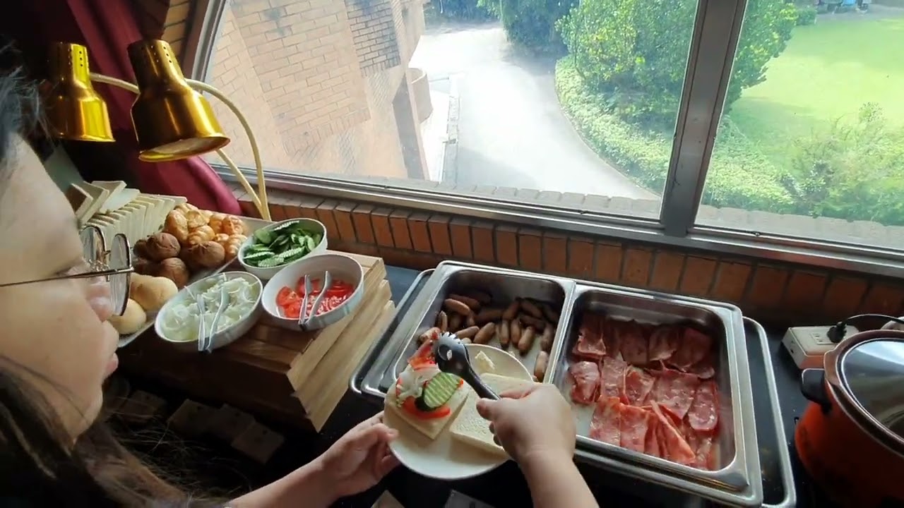 一早喝現沖牛肉湯！三餐吃到飽全家早餐吃什麼？桃園悅華大酒店