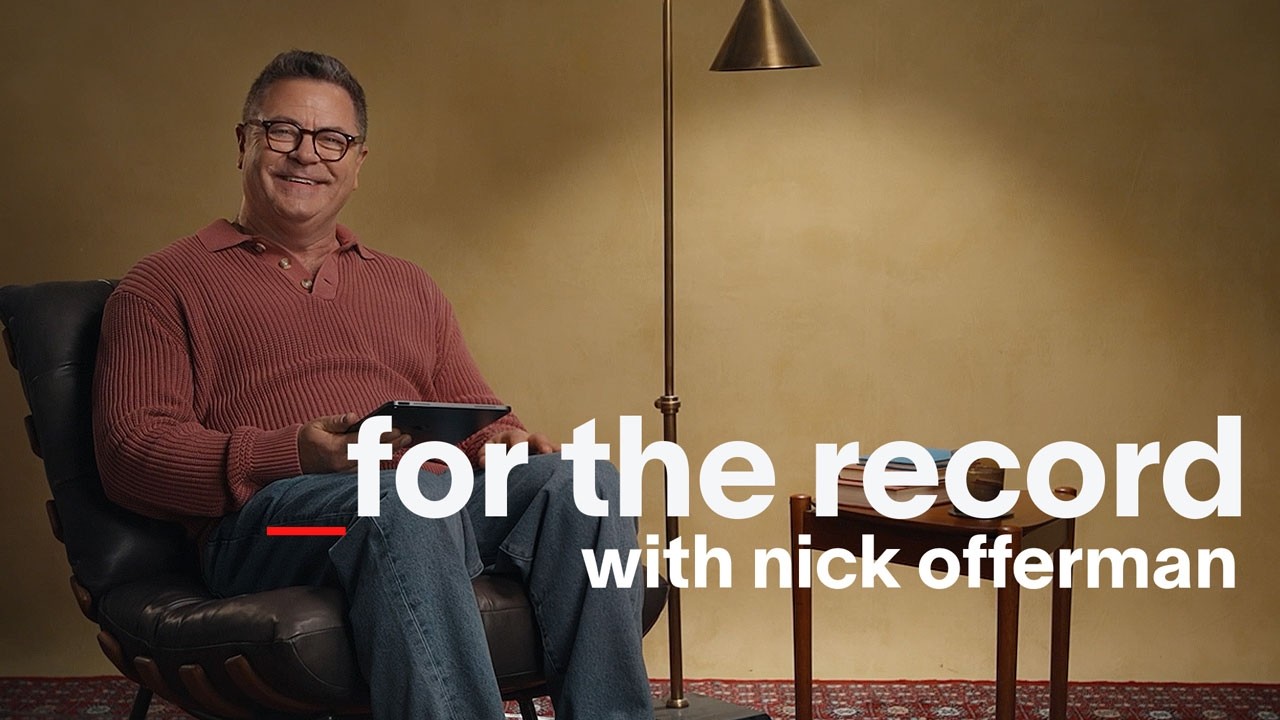 Nick Offerman Reacts to Aubrey Plaza&rsquo;s Claim He Rewatches 