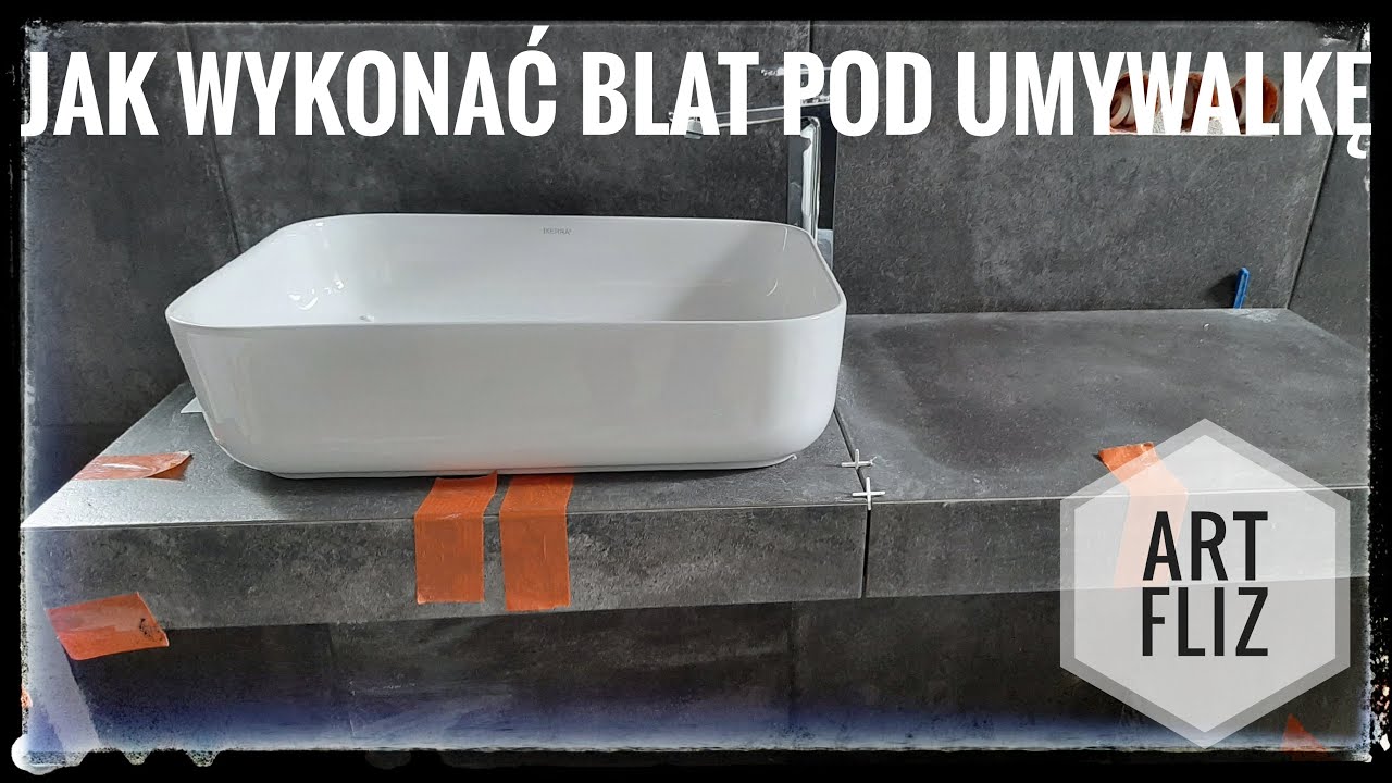 Jak wykonać blat pod umywalkę w łazience.#bielfliz