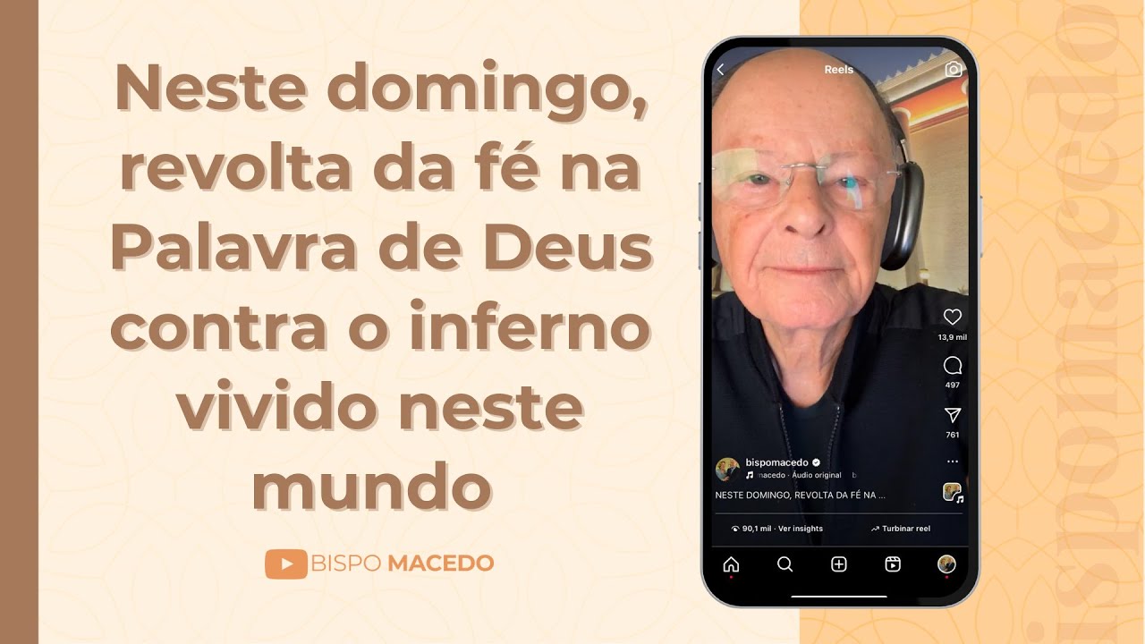 Neste domingo, revolta da fé na Palavra de Deus contra o inferno vivido neste mundo - 31/01/25
