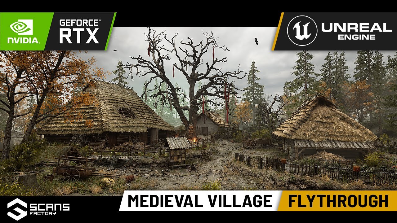 Medieval Village -  Flythrough Trailer