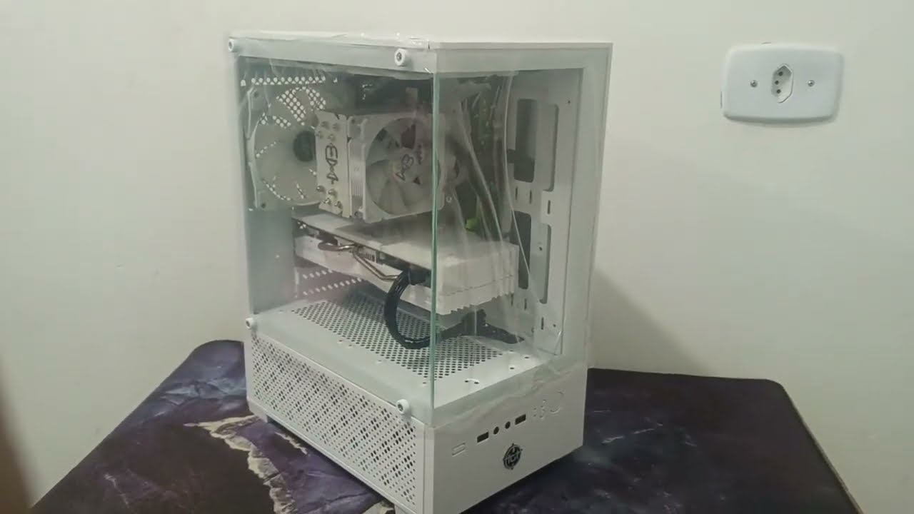 GABINETE TGT LEGION BRANCO - Pc Gamer com Gabinete TGT Legion Branco