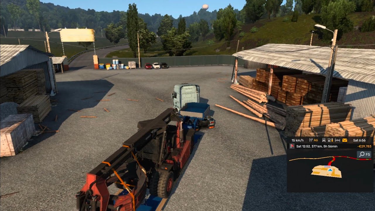 Extreme ETS2 Heavy Transport – 55T Logs on Dangerous Mountain Road