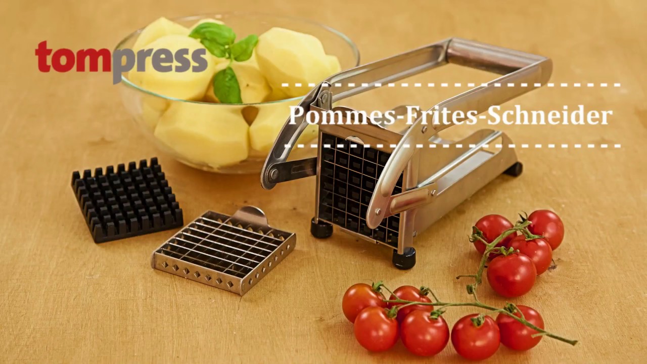 Pommes-Frites-Schneider, Edelstahl.