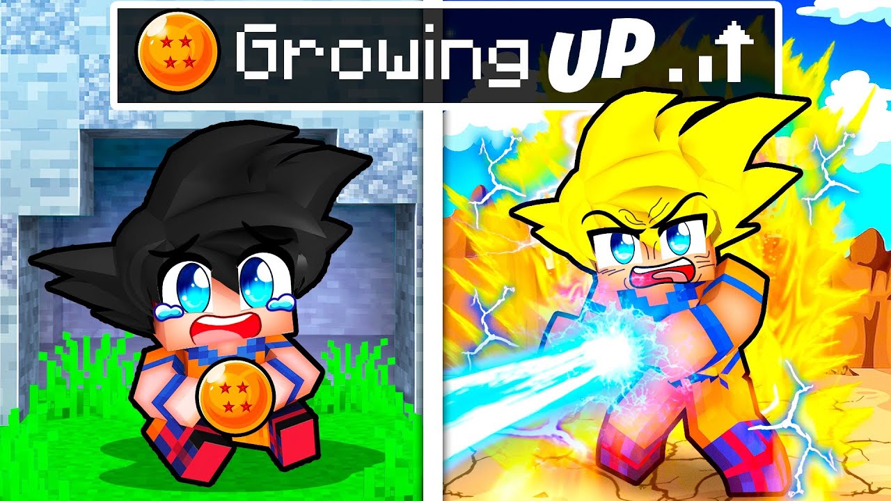 Growing up as GOKU in Minecraft!