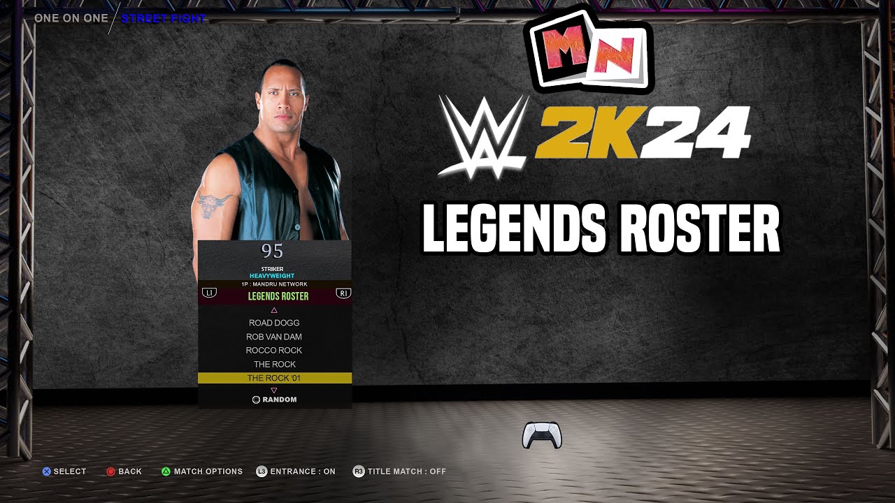 Список желаний WWE 2K24 Legends(only) для PlayStation 5 и X Box X/S