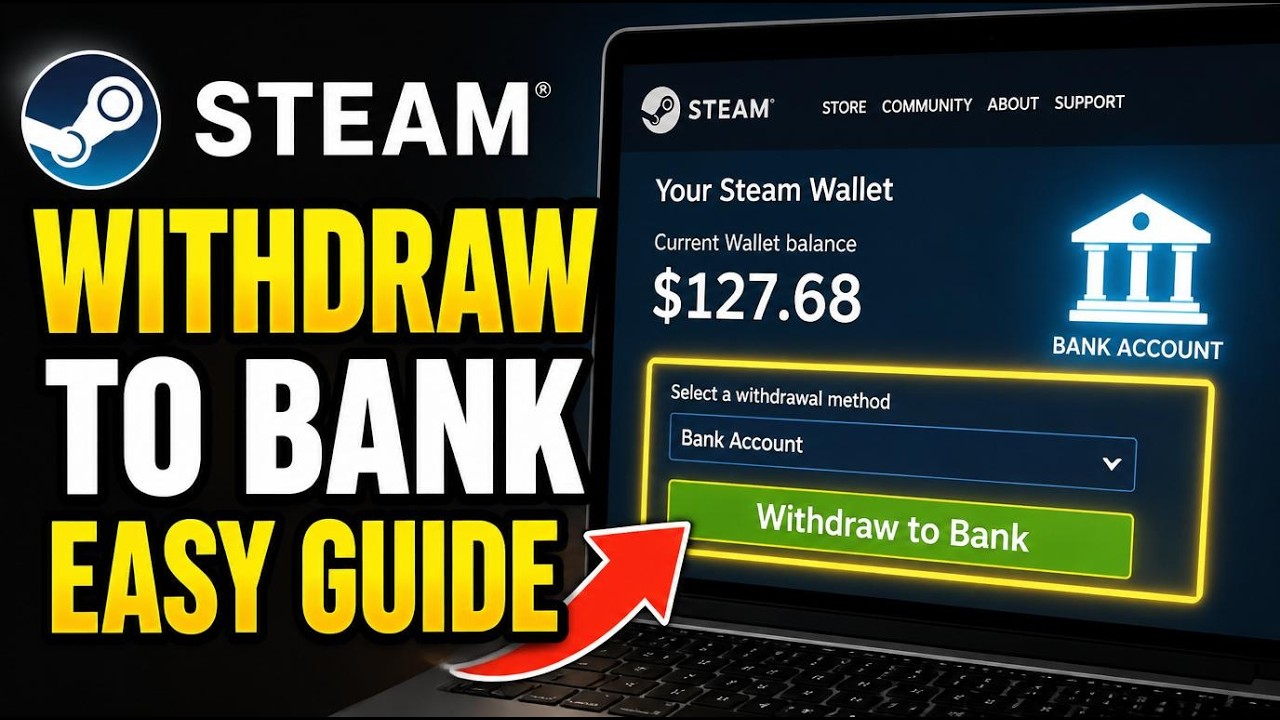 How to withdraw from Steam Wallet to a bank payment method - Beginner Guide
