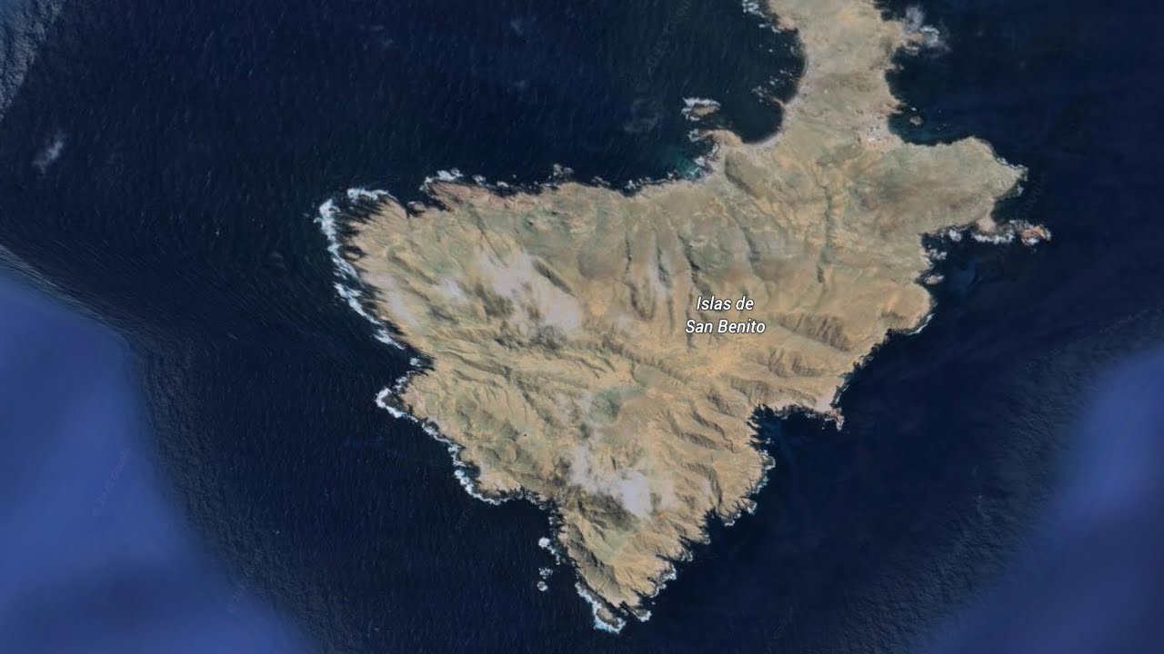 Islas San Benito (San Benito Islands in English) on Google ￼ earth￼ insane🇲🇽