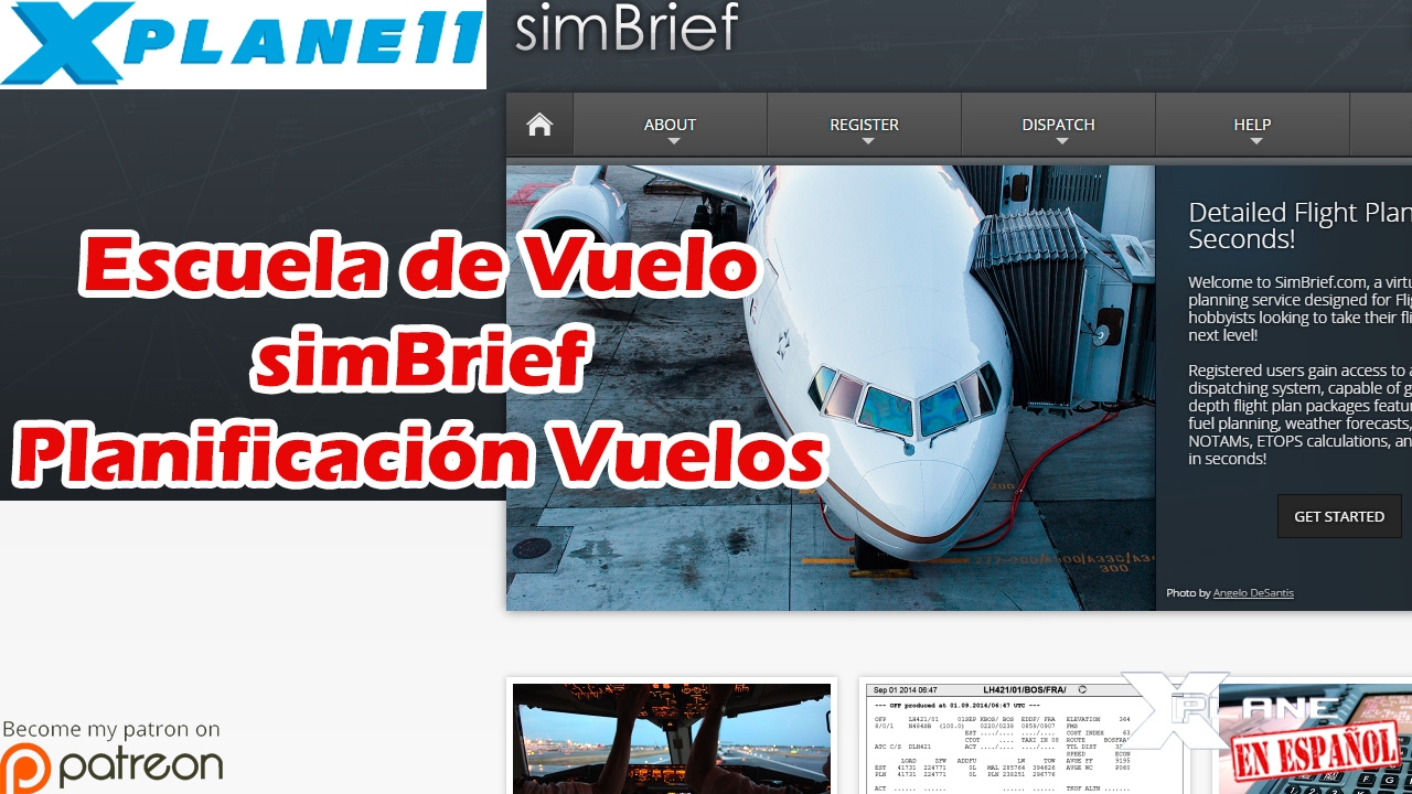 X-Plane 11 - Escuela de Vuelo - Web simBrief (planificación de vuelos)