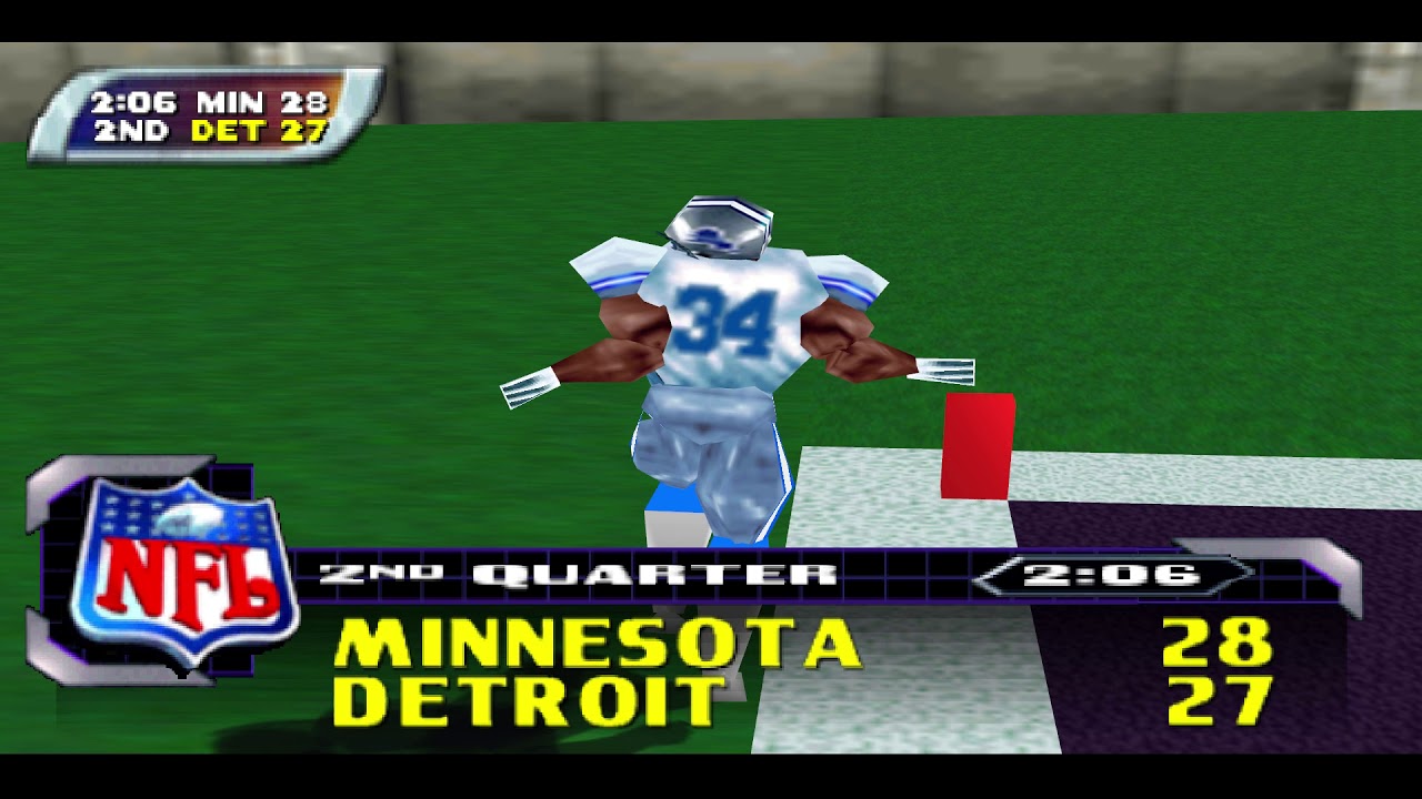 NFL Blitz 2001 Vikings Vs Lions[N64]