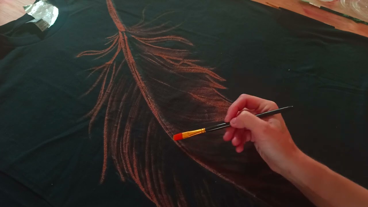 Feather Bleach Painting 🪶✌️