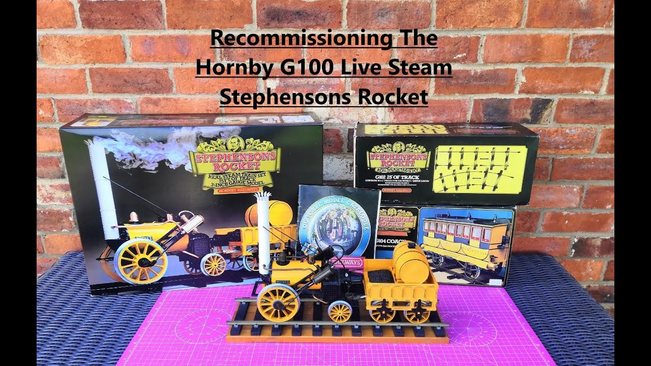 A Hornby Live Steam G100 Stephenson's Rocket Garden Railway Set. First Look At Getting This Running