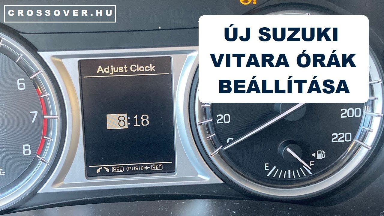 Új Suzuki Vitara órák beállítása - nyári - téli időszámítás váltás - crossover.hu