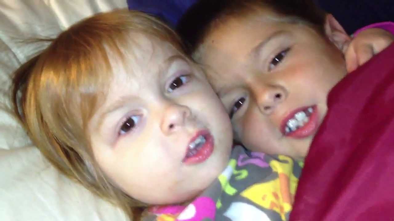 Cuddling kids