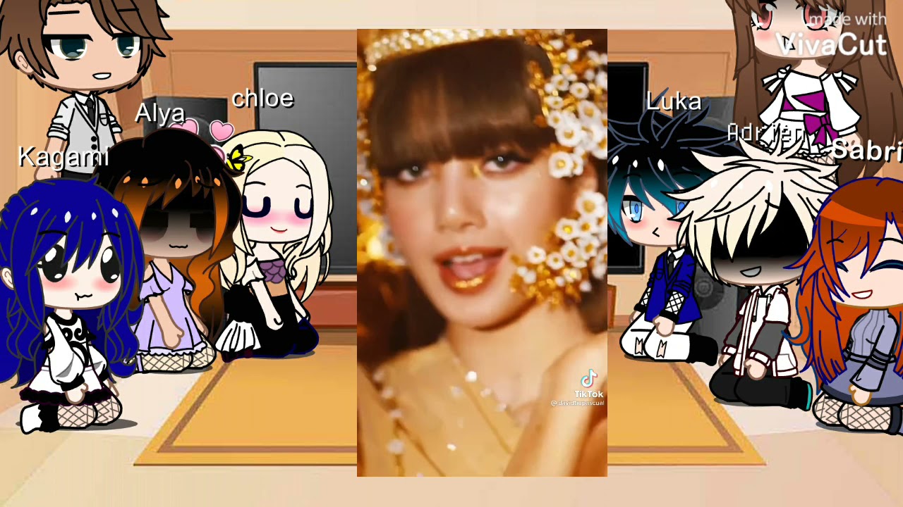 MLB react to marinette as LALISA MANOBAN(blackpink)part 3||gacha club||