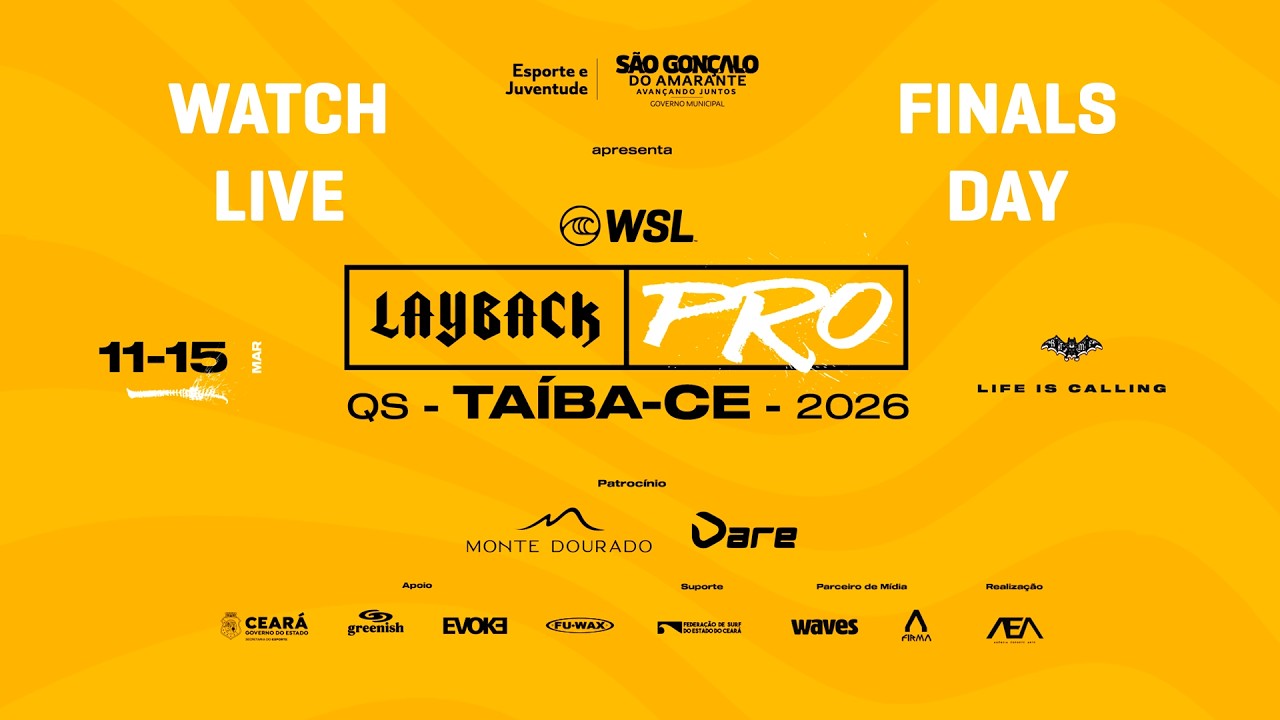 🔴 ASSISTA AO VIVO! - WSL Layback Pro Taíba - Dia das Finais