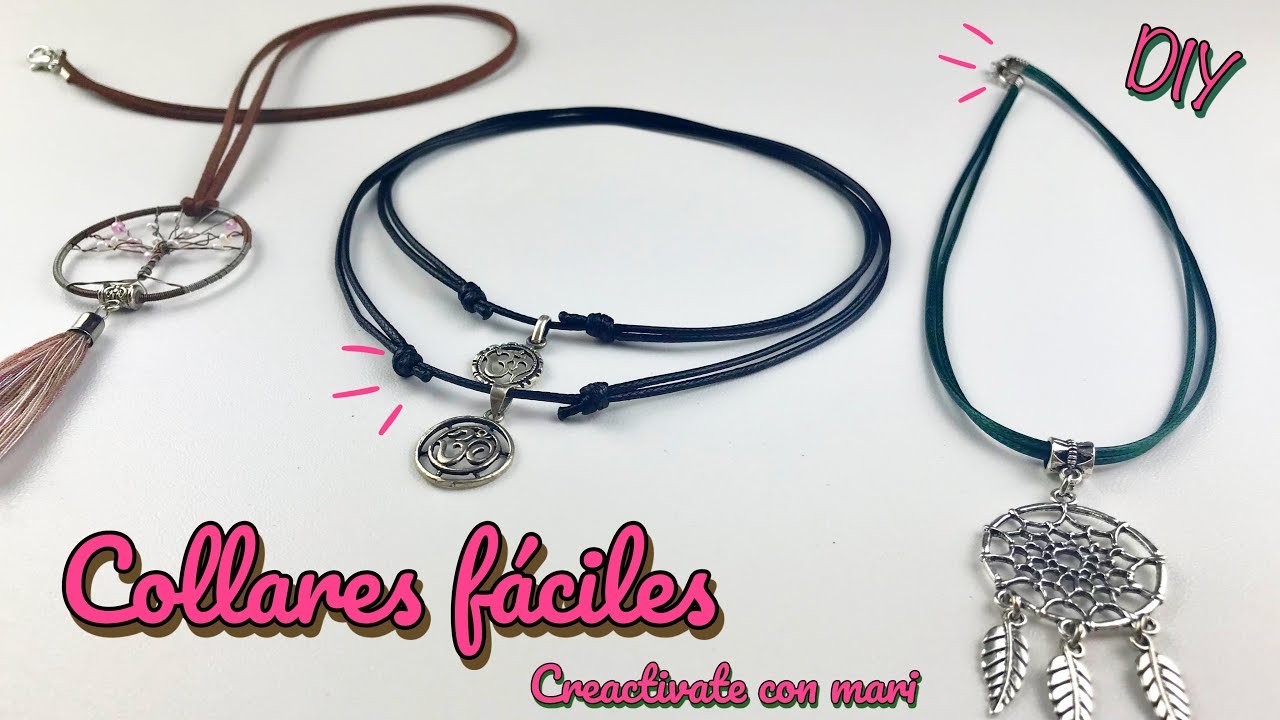 COLLARES fáciles, nudo corredizo y mosquetón