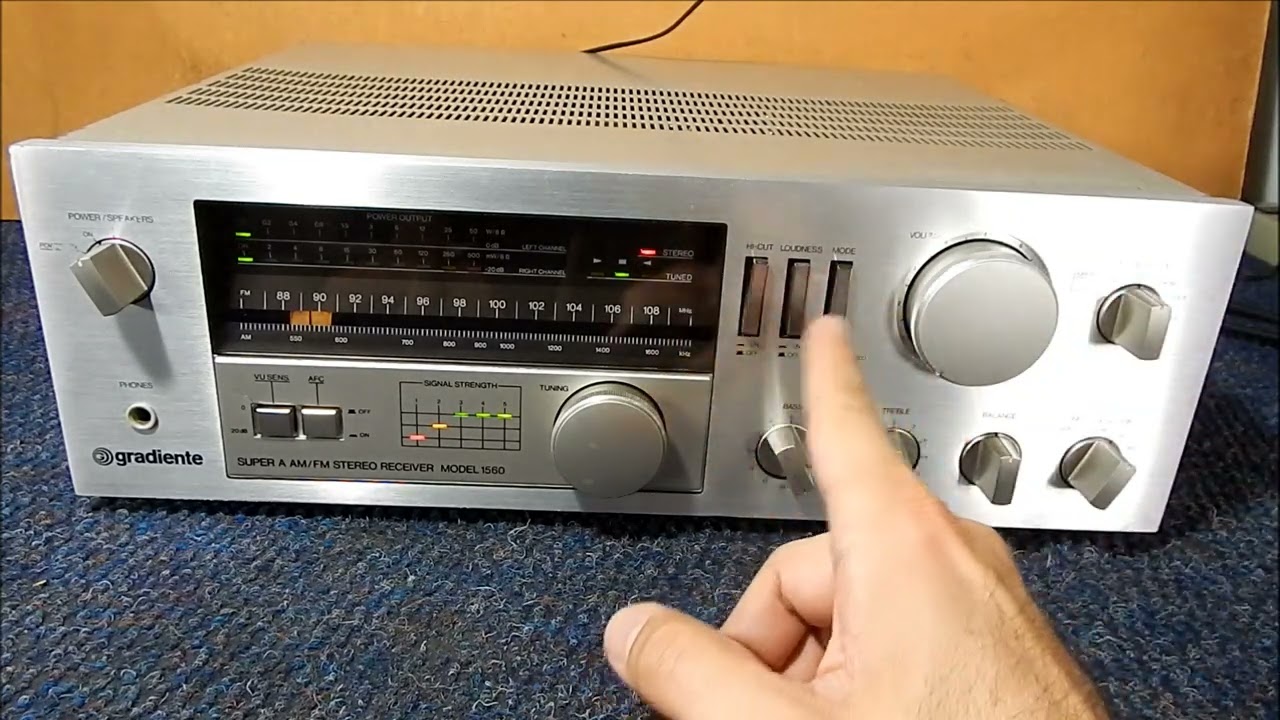 GRADIENTE -MODEL 1560- OPINIÃO SINCERA- RECEIVER  CLÁSSICO ANOS 80