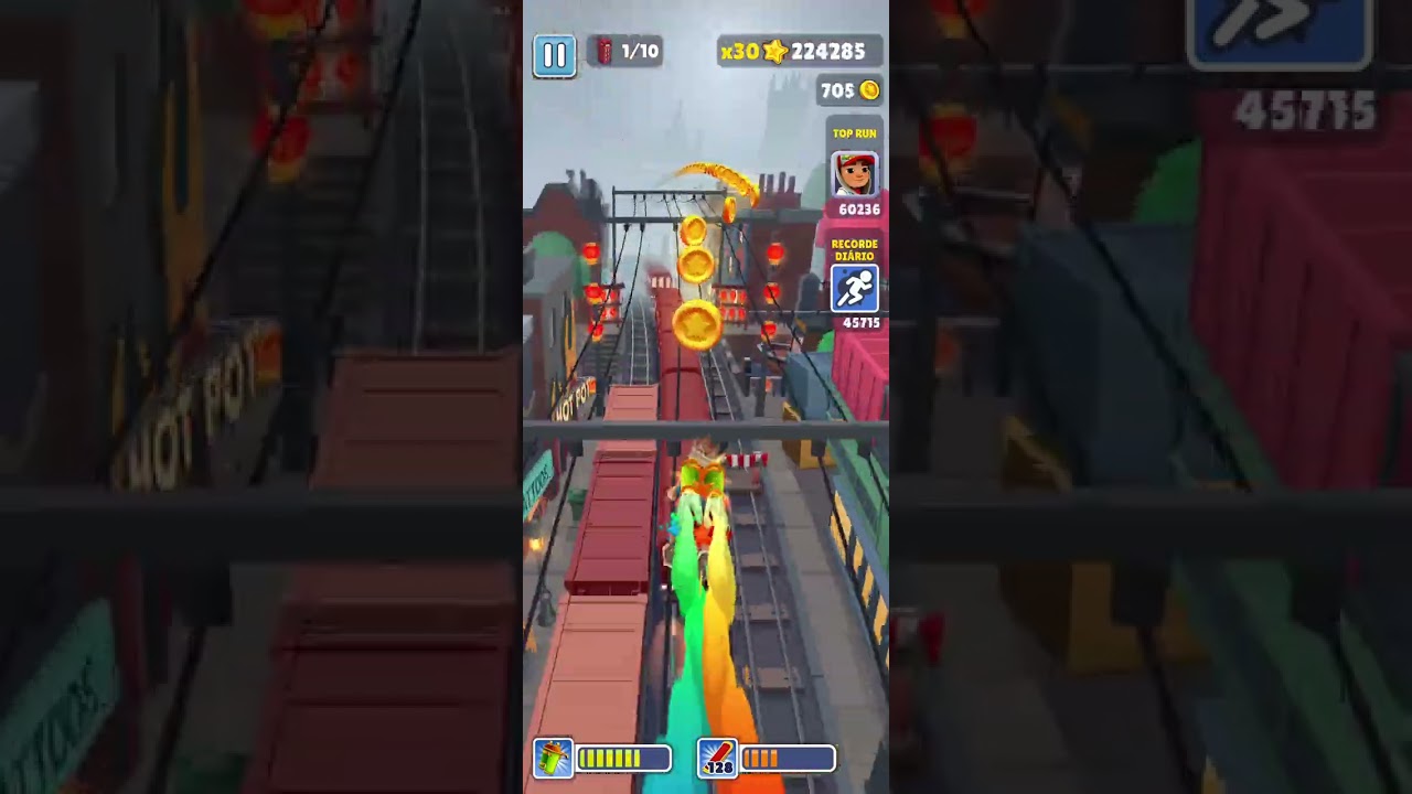 Jogando Subway Surfers parte 81