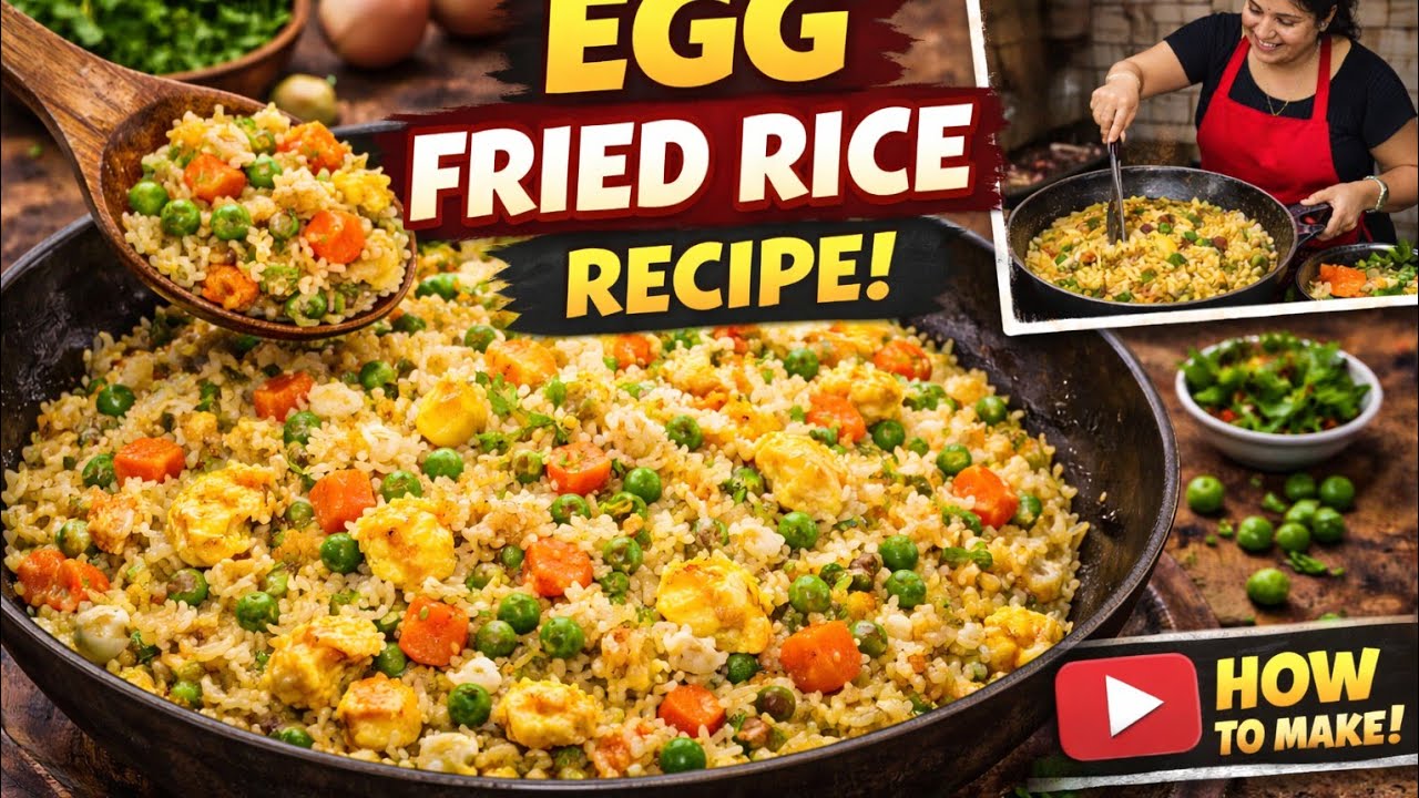 Egg Fried Rice | Quick & Easy 🍳🔥Desi style Egg Fried Rice you’ll love 😋#friedrice #chinesefood 