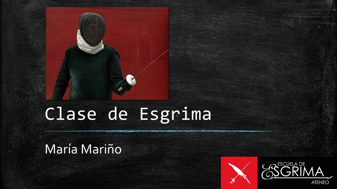 Clase de Esgrima - florete - María MARIÑO