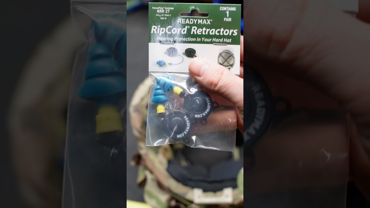 Защитные насадки на ухо RipCord для каски, уровень звукового давления NRR27