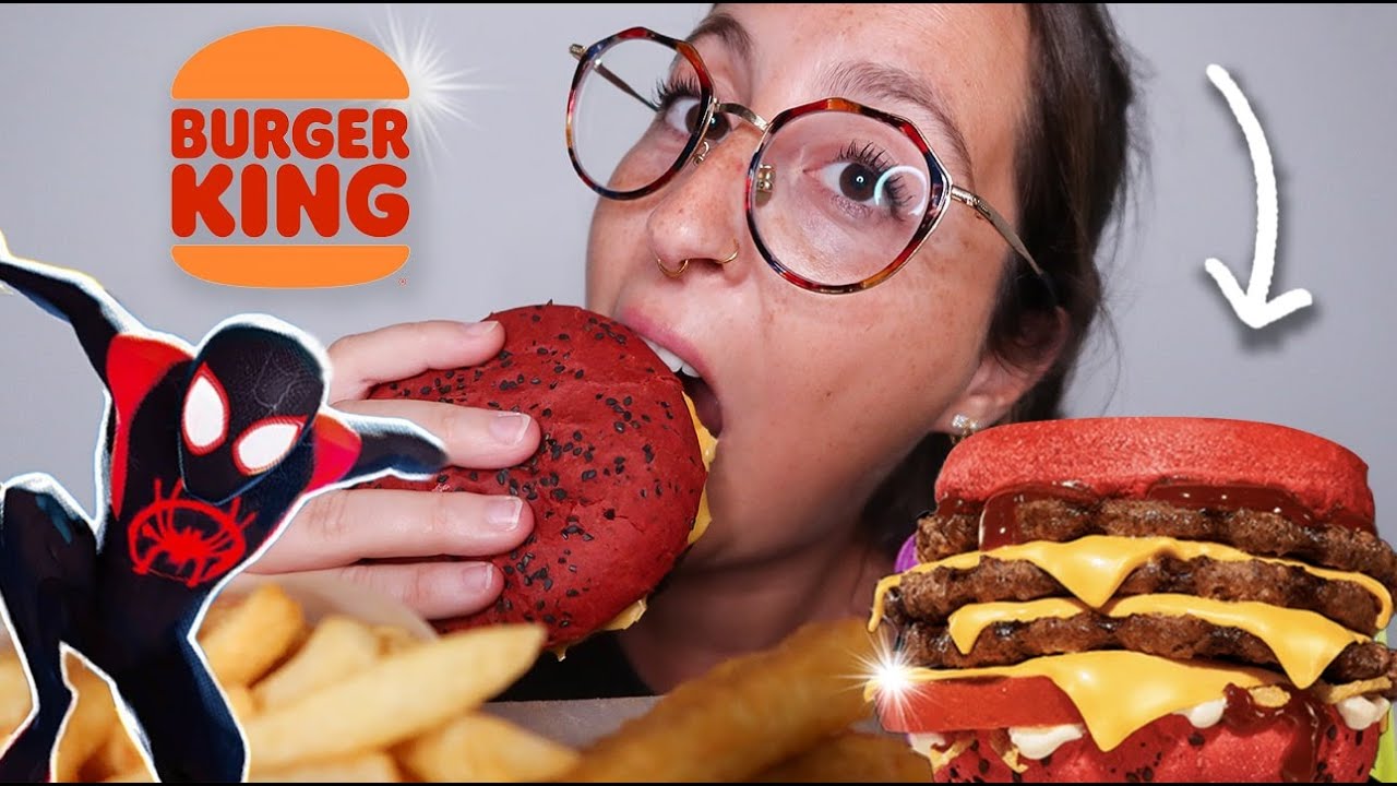 ASMR - SPIDER-VERSE TRIPLE WHOOPER MUKBANG & Courrier Du Coeur #5