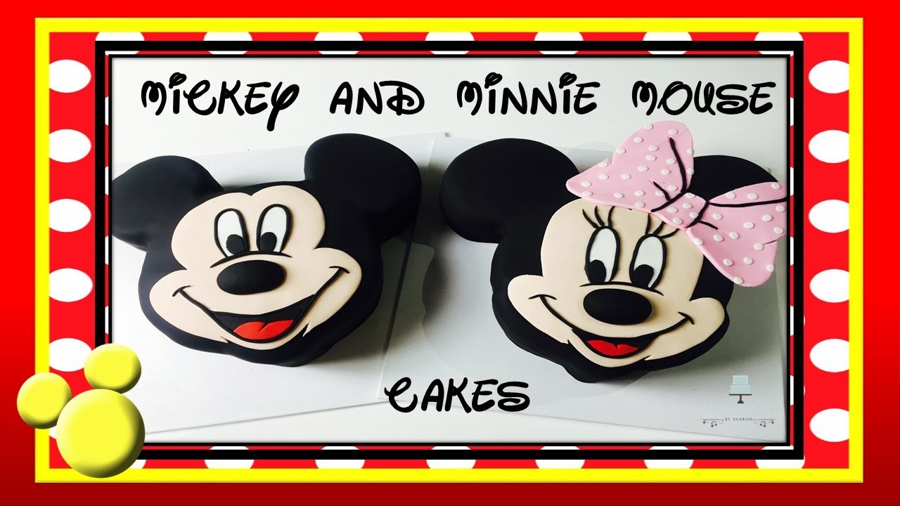 Mickey Mouse Cake AND Minnie Mouse CAKE! - How to make from Creative Cakes by Sharon