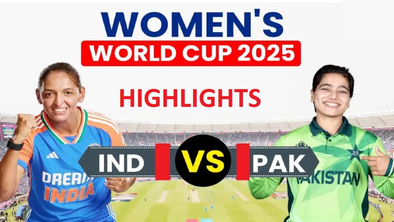 Highlights ! India w vs pak w live match highlights odi world cup 2025! #indiavspakistan