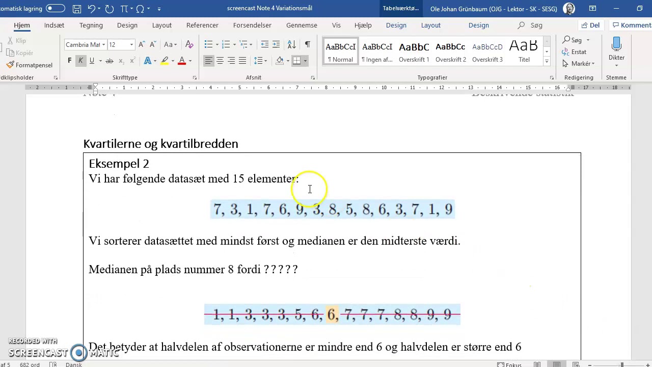 variationsbredde og kvartilbredde