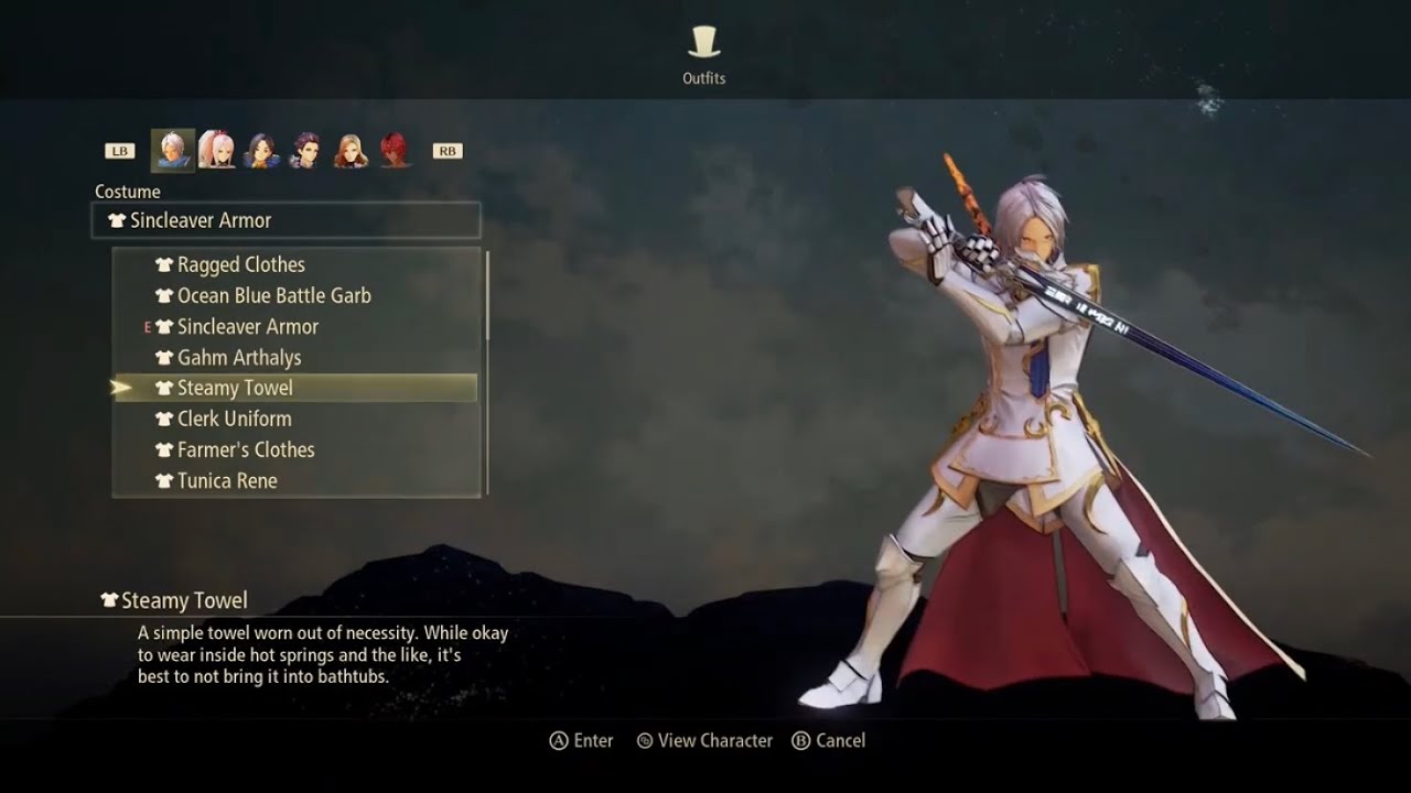 Tales of Arise all Costume Outfits including DLC 2023